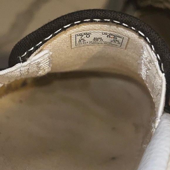 White & Black Checkered Slip on Vans - Picture 7 of 7